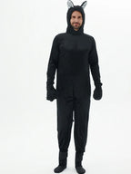 Adult Cosplay Black Cat Costume Animal Onesie Suitable for Halloween Party Dance Jumpsuits Costumes Props Suit Woman Men