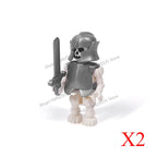 Halloween Scene Building Blocks Skeletons Ghosts Army King Assembled Charactesrs Figures DIY Accessories Bricks Toys Kids Gifts