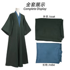 Professor Severus Snape Cosplay Costume Hogwarts School Black Cape Shirt Suit Into Human Robe Magic Wand Carnival Party Uniform