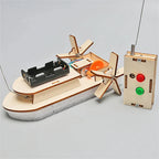 DIY STEM Science 3D Wooden Car & Boat Assembly Kit for Kids