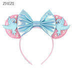 Sequin Mouse Ears Bow Headband for Women & Girls