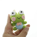 Cute Frog Crochet Keychain Funny Frog Bag Charm