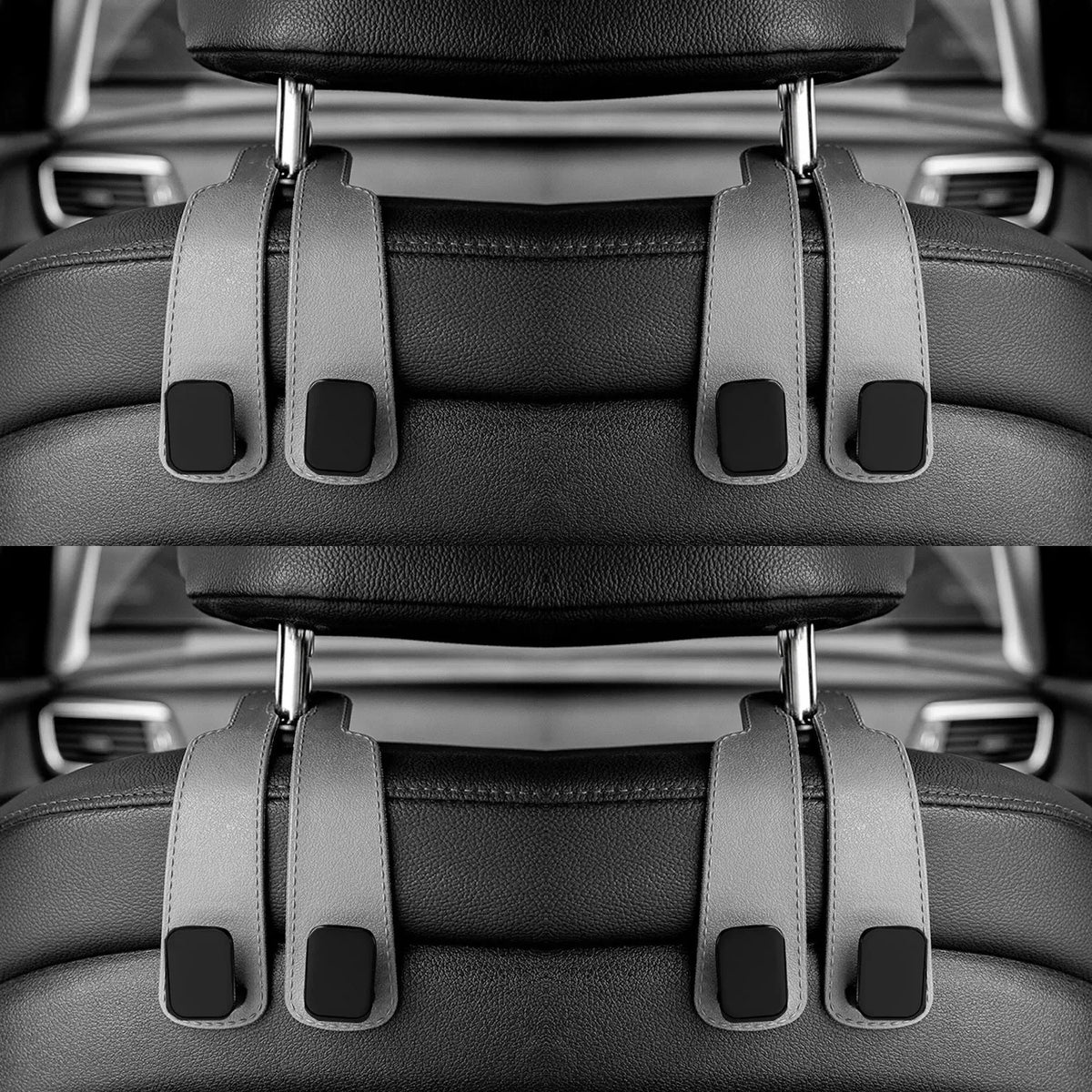 Car Headrest Hooks Hanger for Bags Seat Back Organizer Holder Clips Auto Fastener Hooks Car St