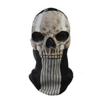 Unisex Halloween Horror Ghost Skull Mask MW2 Latex Headgear Helmet Cosplay Perform Party Masquerade Prop Cosplay