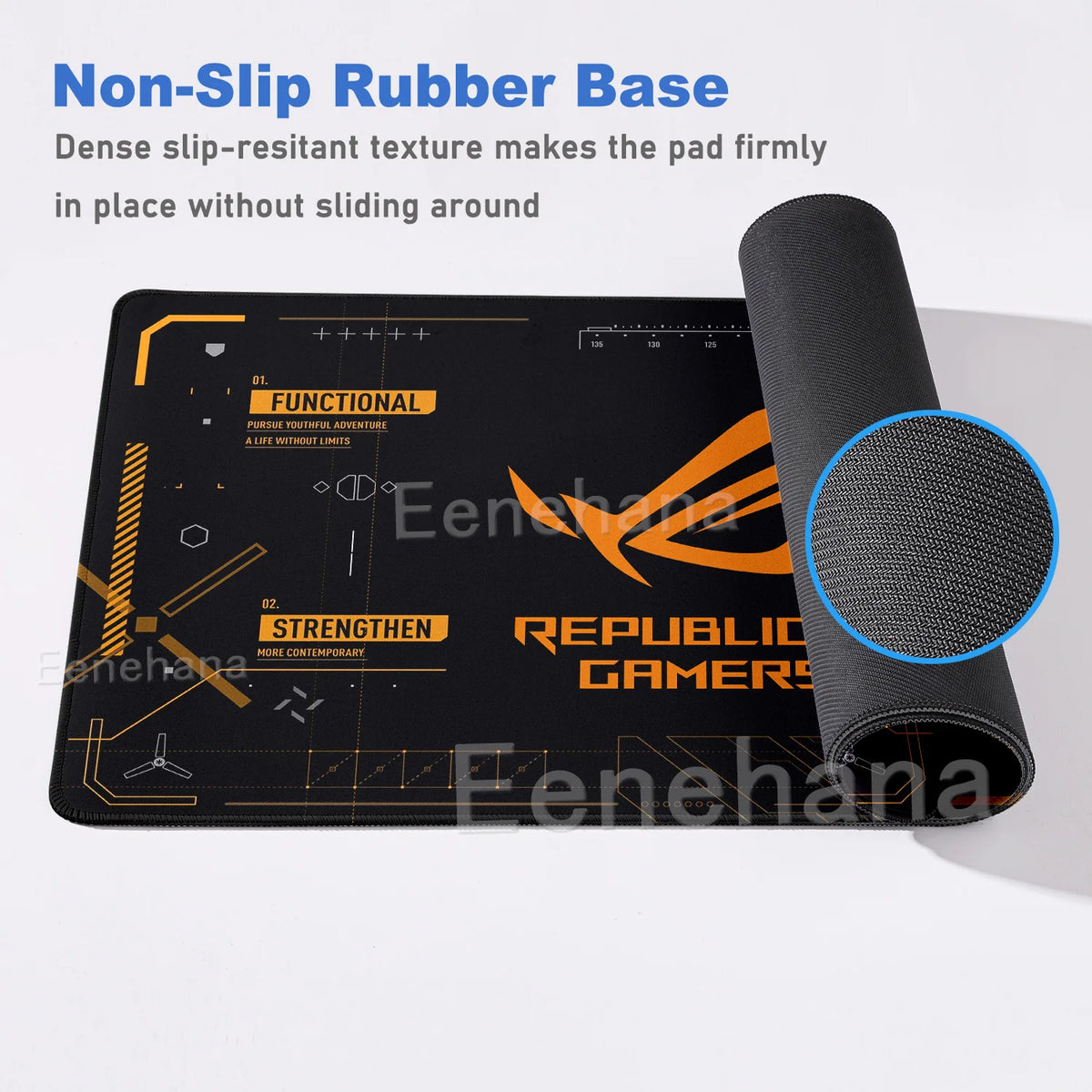 HD ASUS Gaming Mat Large Mouse Pad Design ROG Lager Computer PC Gamer XXL Non-slip Keyboard Office Interior Accessories for Gift