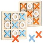 Montessori Wooden Mini Chess Brain Training Puzzle Toy for Kids
