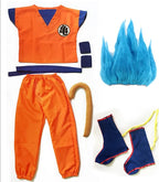 Halloween Costumes  Adult  Z Clothes Party Suit Goku Cosplay Costumes Top/Pant/Belt/Tail/wrister/Wig