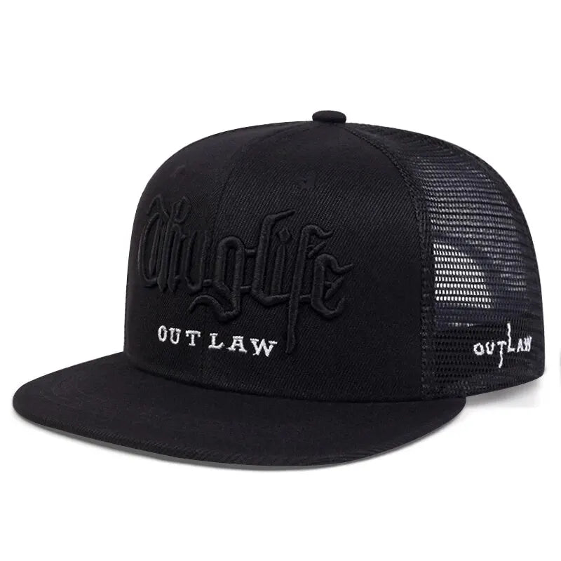 Thug Life Embroidery Snapback Baseball Cap for Streetwear Style