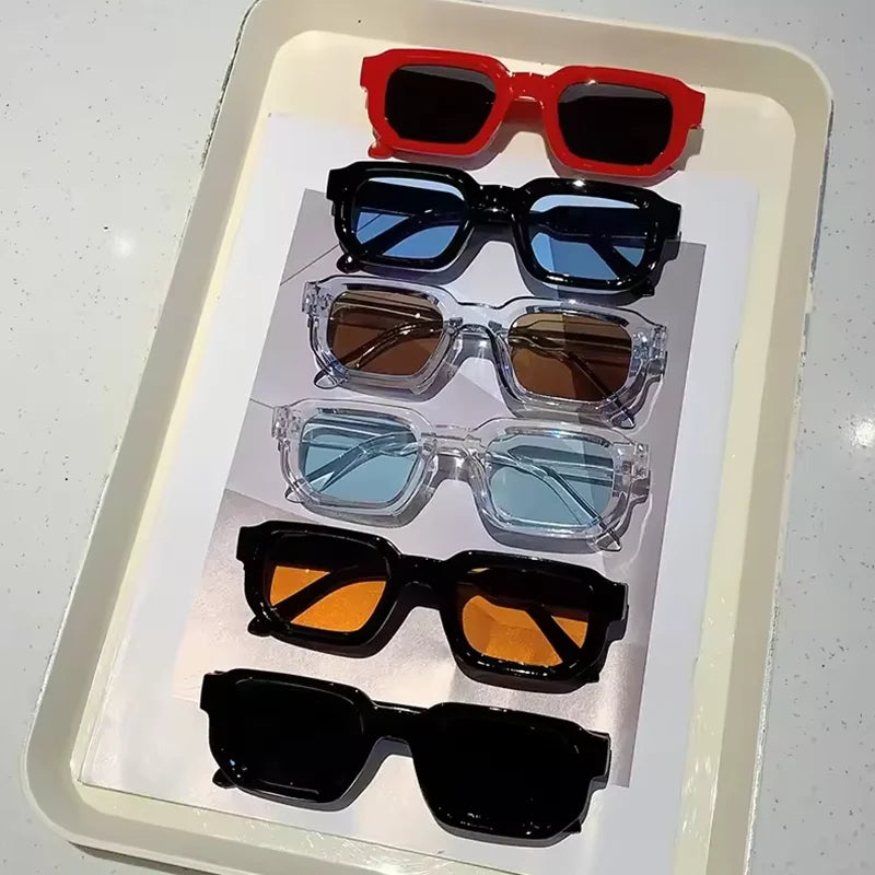 Vintage Rectangle UV400 Fashion Sunglasses for Men & Women