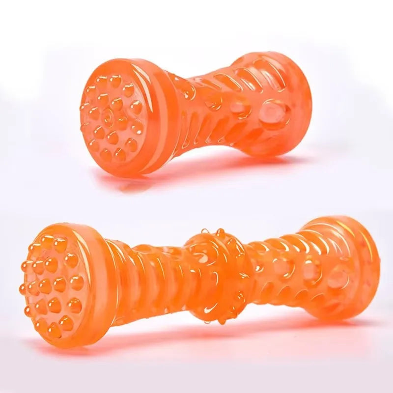 Resistant Bite Resistant Pet Toy Toothbrush Bone Sturdy Dog Toy Interactive Puppy Game Toy Dog Bone Rubber Puppy Chew Toy Dog