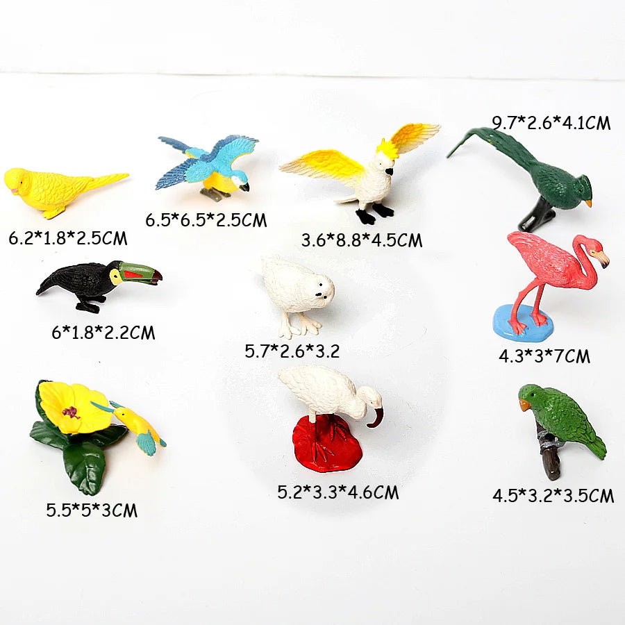 Mini Farm & Wildlife Animal Figurine Set