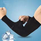 Ice Silk Sports Arm Sleeves for Men UV Protection Sunshade Cooling Summer Arm Covers for Cycling Outdoor Travel Running Fitness
