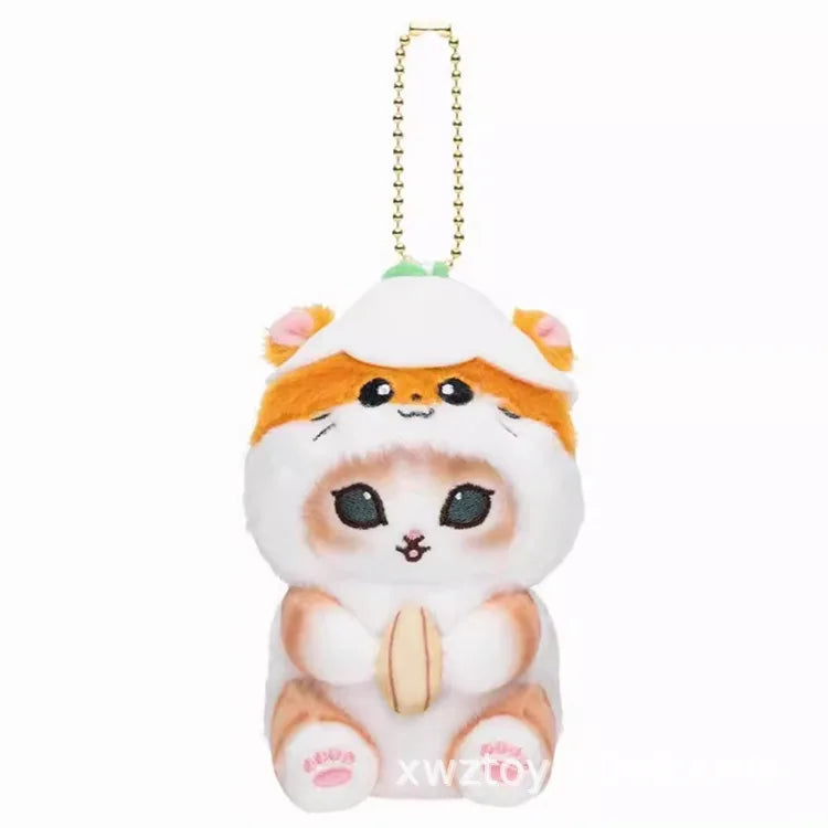 Kawaii Mofusand Sanrio Plush Keychain Anime Bag Charm