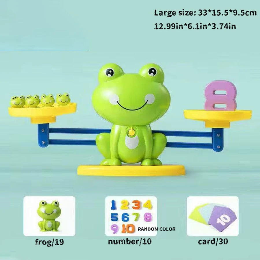 Frog Balance Math Toy Montessori Learning Game for Kids