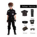 2024 New Children Boys Girls Funny Policeman Costumes Kids Police Uniform Cosplay Clothing Suit Halloween Party Carnival Gift