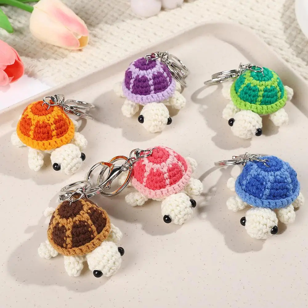 Cute Turtle Crochet Keychain Mini Turtle Bag Charm