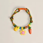 Pet Beaded Necklace Accessories, Skin-friendly Rope Neck Collar, Dog and Cat Bell Collar To Prevent Getting Lost
