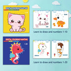 Kids Line Drawing & Number Learning Doodle Activity Book
