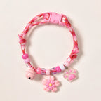 Pet Beaded Necklace Accessories, Skin-friendly Rope Neck Collar, Dog and Cat Bell Collar To Prevent Getting Lost