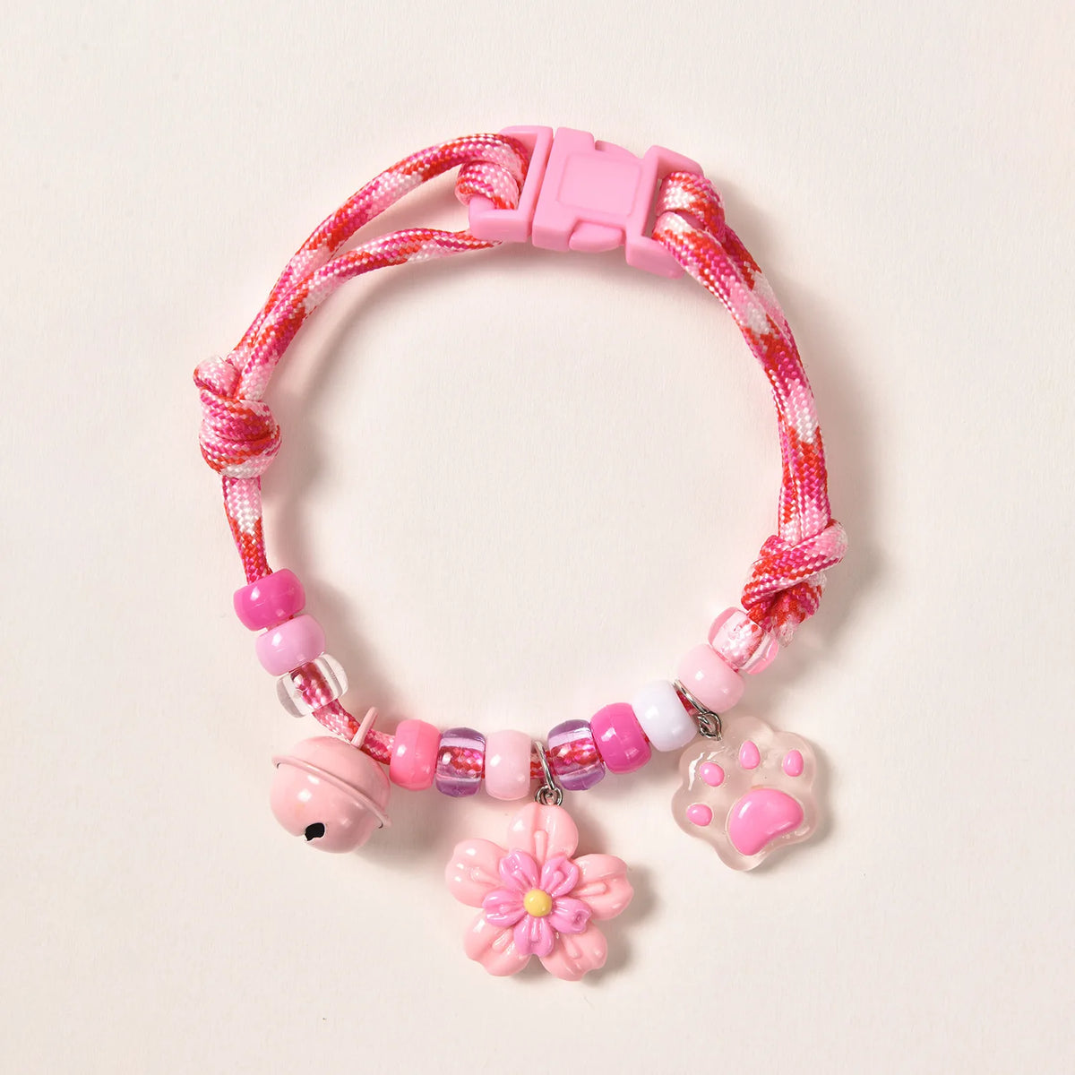 Pet Beaded Necklace Accessories, Skin-friendly Rope Neck Collar, Dog and Cat Bell Collar To Prevent Getting Lost