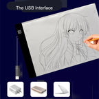 LED Drawing Copy Pad 3-Level Dimmable Light Tracing Board for Kids