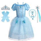 Girls Princess Costume Dress – Disney Inspired Cinderella, Snow White & Rapunzel