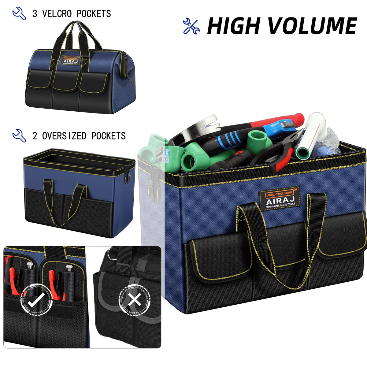 AIRAJ 1680D Waterproof Multifunctional Tool Bag
