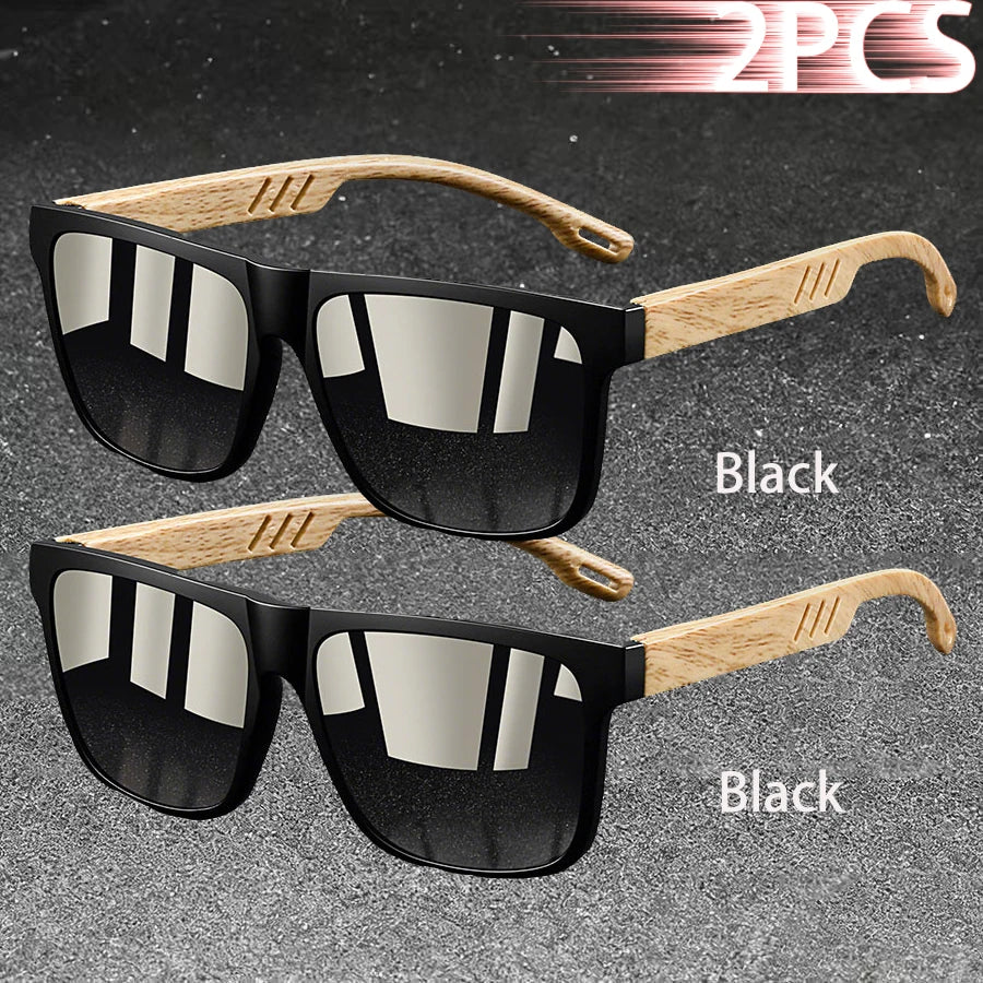 Vintage Square Polarized UV400 Sunglasses for Men & Women
