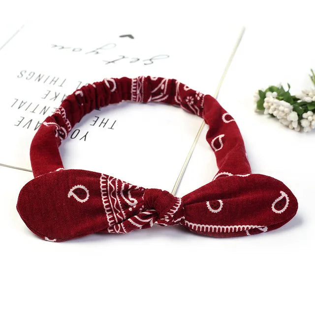 Boho Cross Knot Elastic Headband for Women