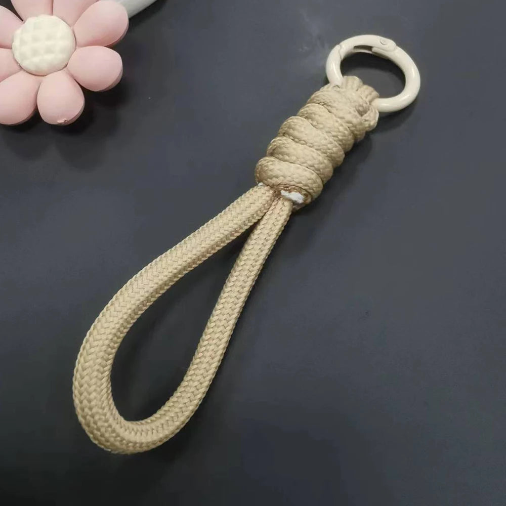 Paracord Braided Keychain Wrist Lanyard for Outdoor Everyday Carry