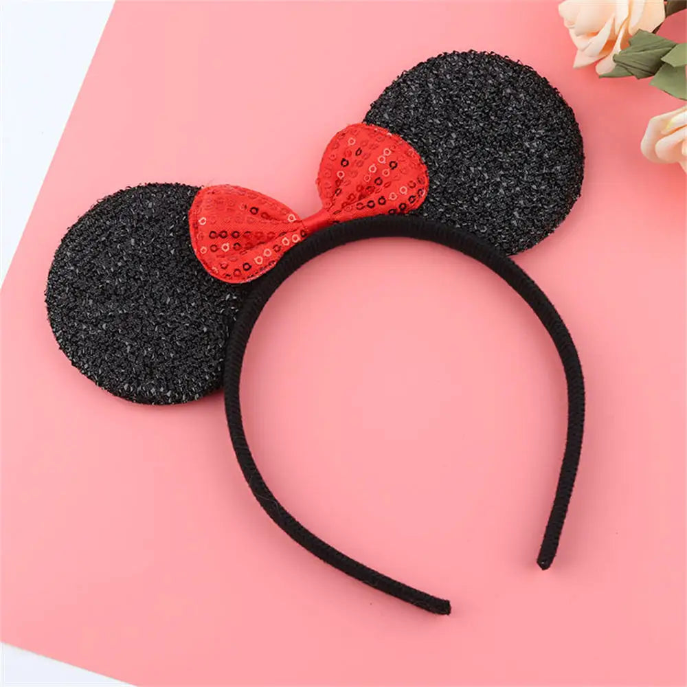 Mouse Ears Sequin Bow Headband for Kids & Moms