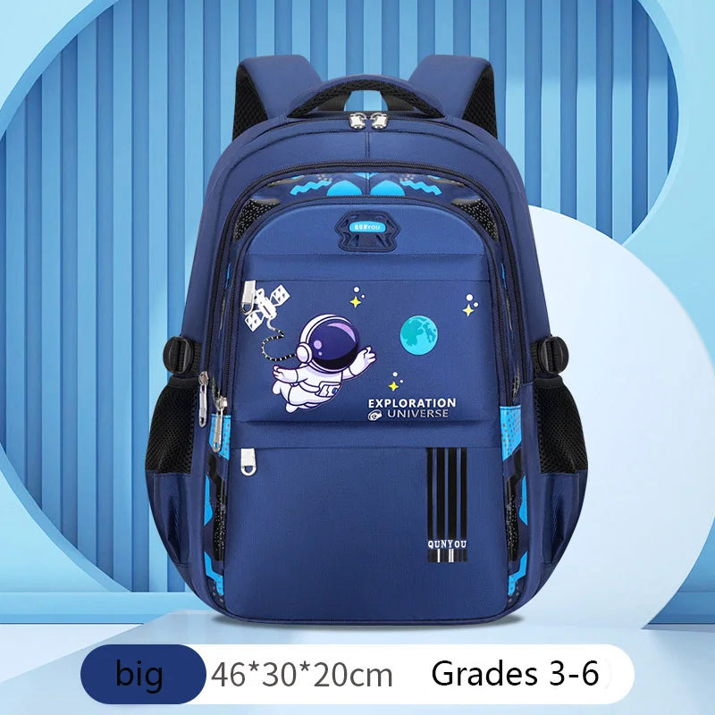 Kids Astronaut Waterproof School Backpack