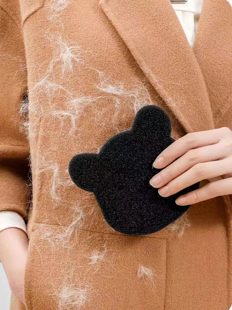 4PCS Bear Shape Laundry Balls Lint Catcher Reusable Pet Hair Remover Cleaning Sponge for Clothes Sofa Cat Dog Home House