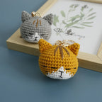 Exquisite Kitten Crochet Keychain Cute Cat Bag Charm