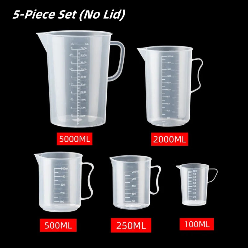 Food Grade Plastic Measuring Cup with Scale – Graduated Kitchen Measuring Jug