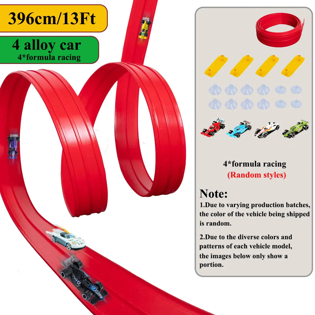 Flexible DIY Race Track Mini Car Playset