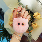Blush Cat Ball Plush Keychain Cute Cat Bag Charm