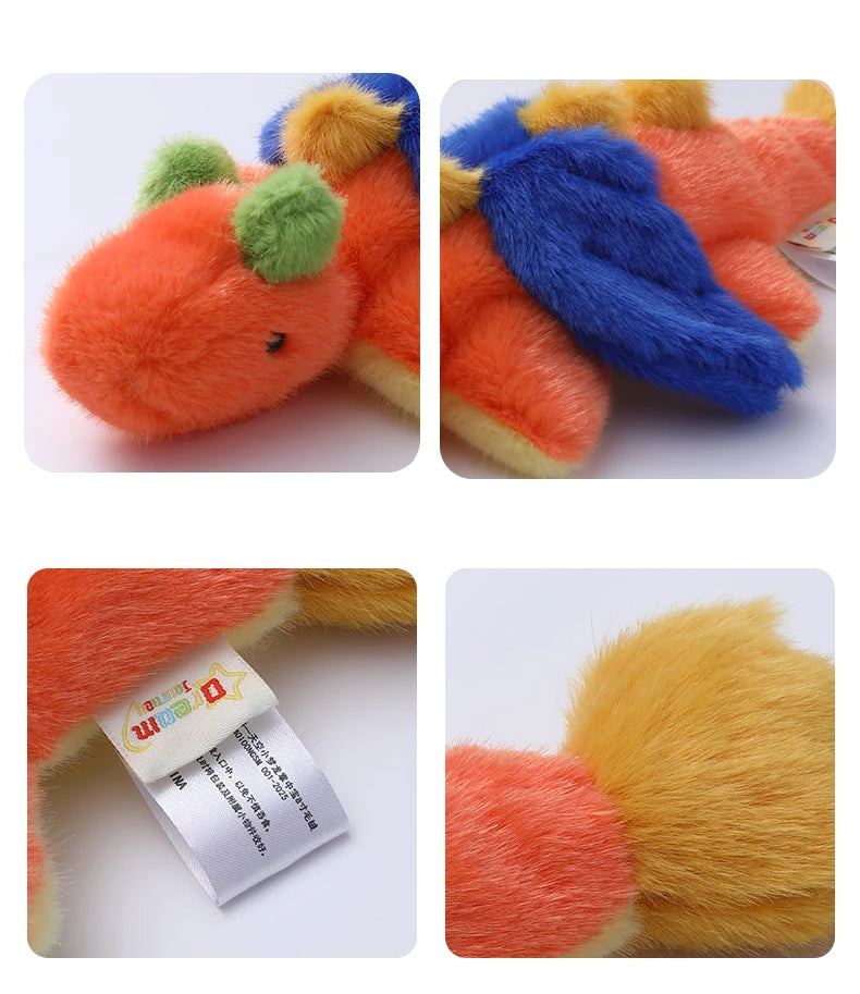 Cute Flying Dragon Plush Toy Soft Stuffed Dragon Doll for Kids