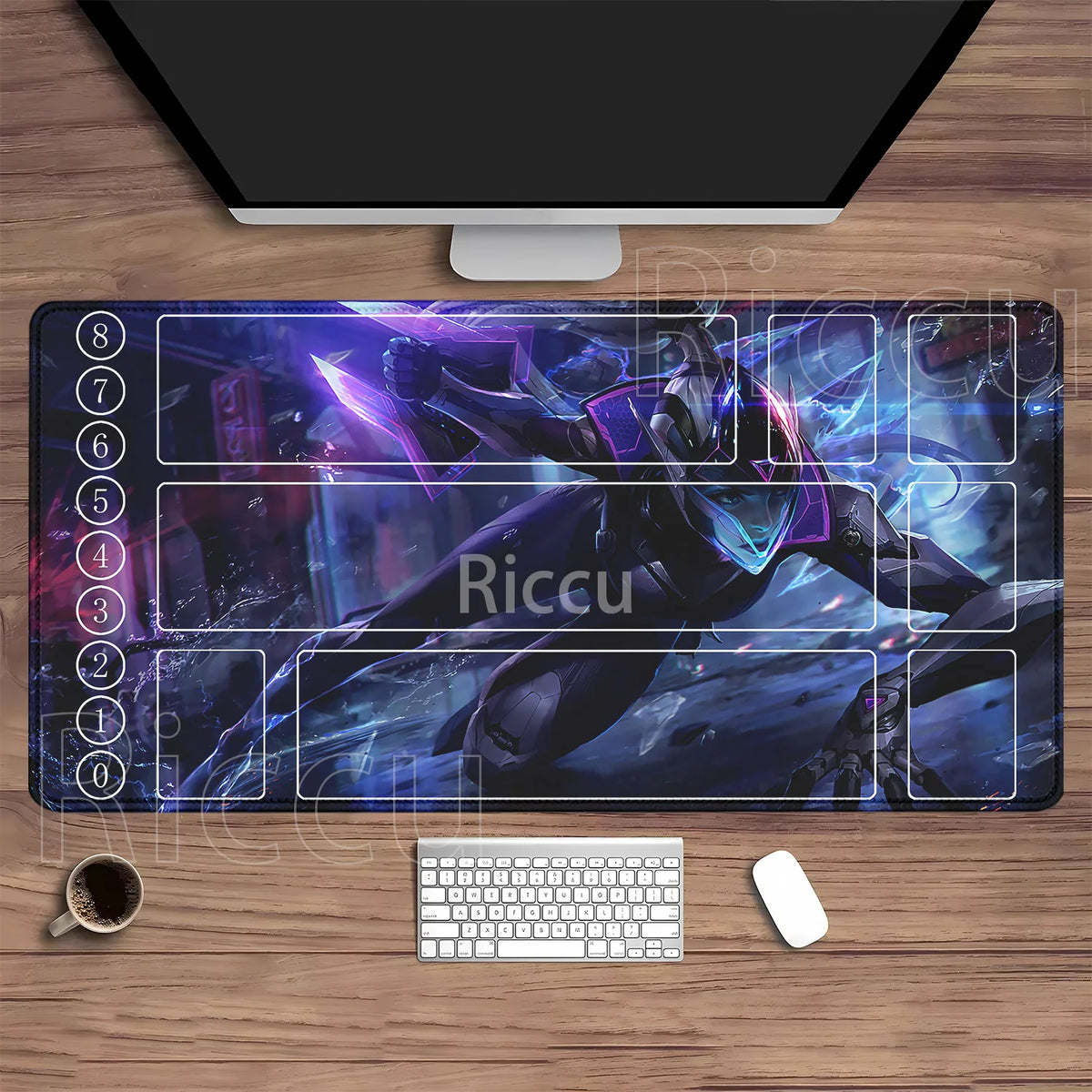 Riftbound LTCG Card playmat League of Mouse Pad Legends Jinx Series LOL 600x350mm overlock Board Game HD Printing XXL Desk Mat