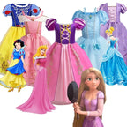 Girls Princess Costume Dress – Disney Inspired Cinderella, Snow White & Rapunzel