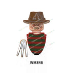 WM6075 WM6101 WM6102 Horror Movie Action Figure Building Blocks Halloween Series Character Accessories Model Brick Toys For Kids