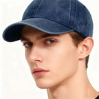 Washed Cotton Adjustable Baseball Cap for Everyday Casual Style