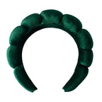 Velvet Sponge Spa Headband for Face Washing & Skincare