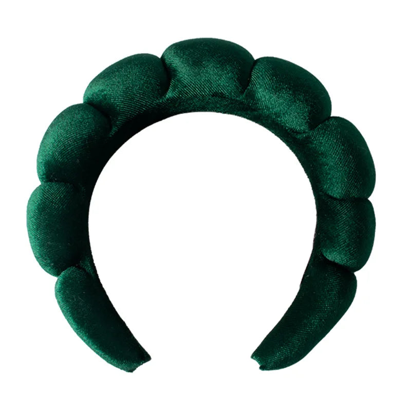 Velvet Sponge Spa Headband for Face Washing & Skincare