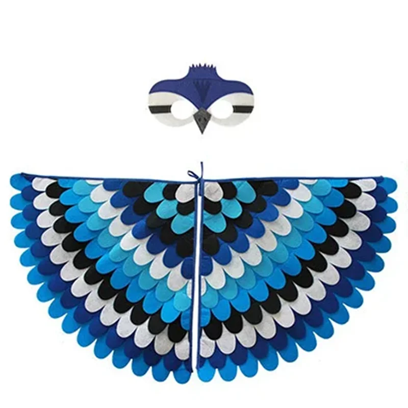 Kids Bird Cosplay Costume Wings Cape with Mask – Animal Outfit