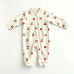 Spring Baby Romper Warm Fleece Jumpsuits for Baby Autumn Long Sleeve Infant Rompers Newborn Boy Girl Homewear Pajamas