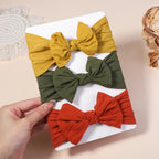 3PCS Cable Knit Elastic Baby Girl Headbands Set