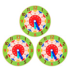 Montessori Wooden Learning Clock Time Teaching Toy for Kids