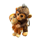 Funny Monkey Crochet Keychain Cute Backpack Charm