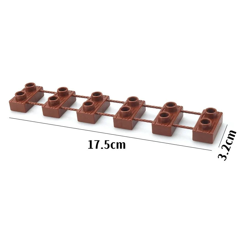 Big Building Blocks Slide Stair Swing Seesaw Ferris Wheel Series Compatible Duploe Large Brick Children Educational Toy Kid Gift